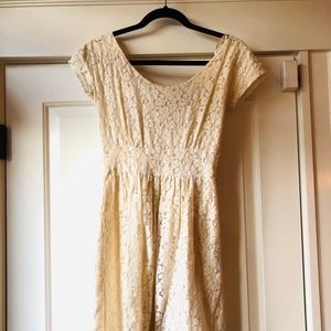 Mad Men ivory lace dress